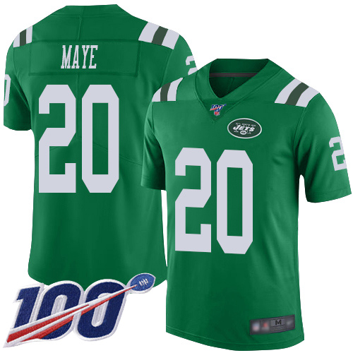 New York Jets Limited Green Men Marcus Maye Jersey NFL Football #20 100th Season Rush Vapor Untouchable